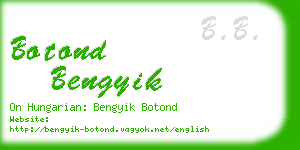 botond bengyik business card